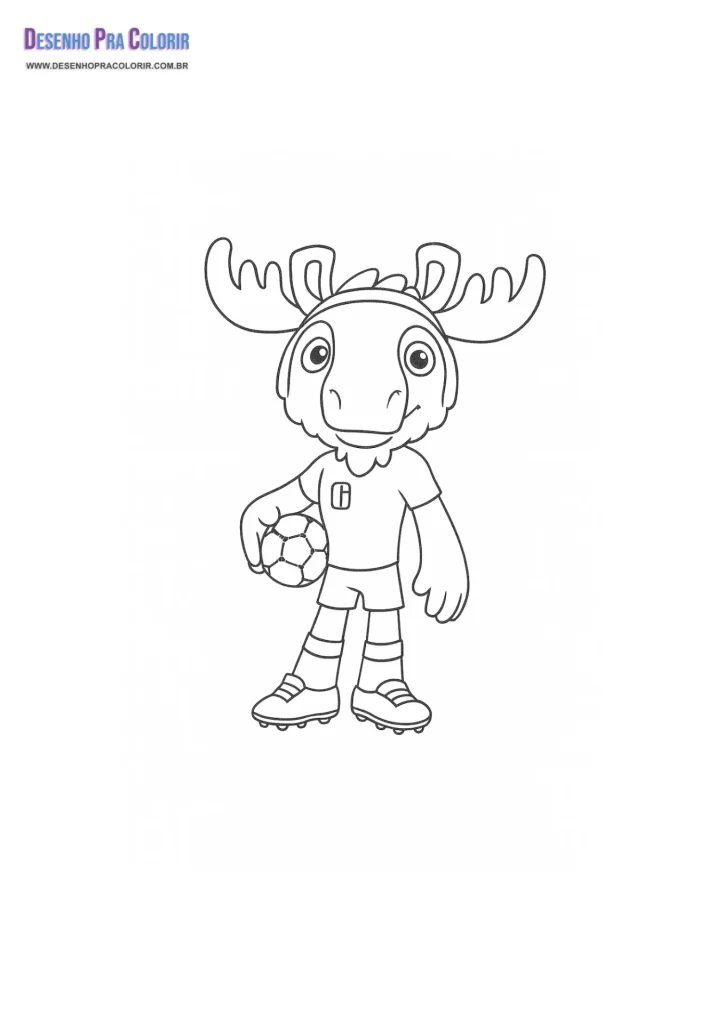 Mascotes Da Copa Do Mundo Para Colorir