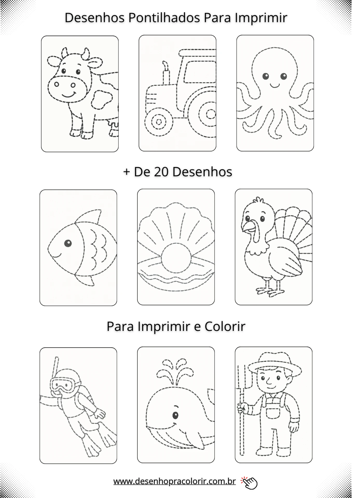 Desenhos Pontilhados Para Imprimir