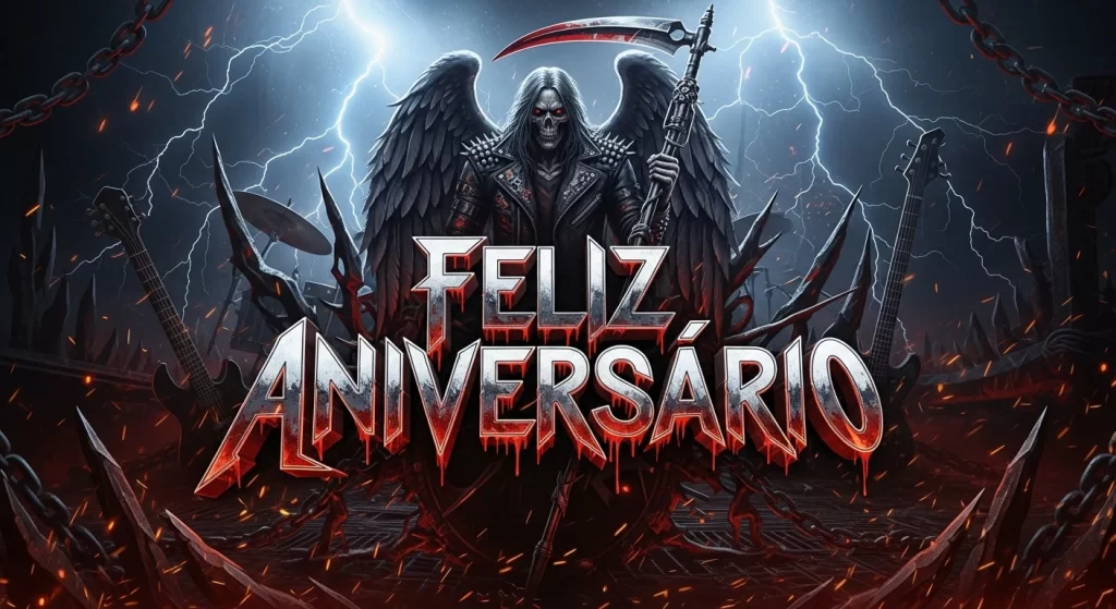Feliz Aniversário Para Imprimir Rock