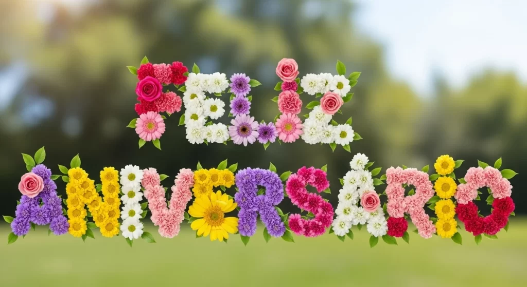Feliz Aniversário Para Imprimir Flores