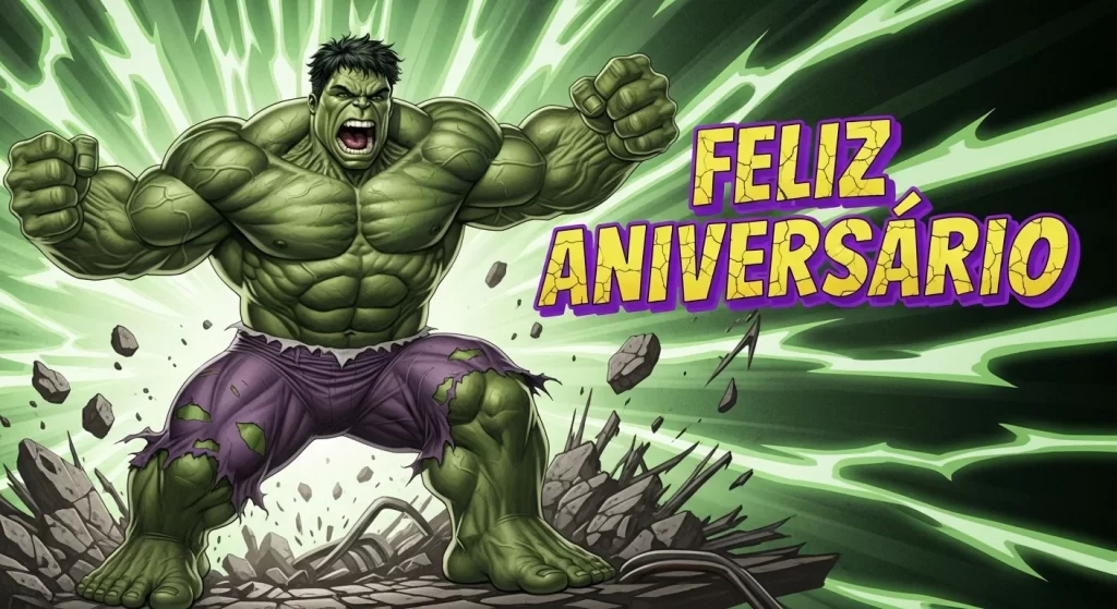 Feliz Aniversário Para Imprimir Hulk
