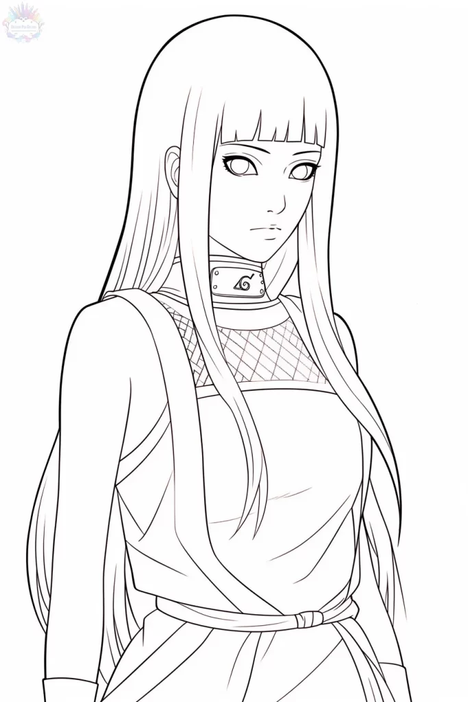 Coloriage Hinata Hyuga