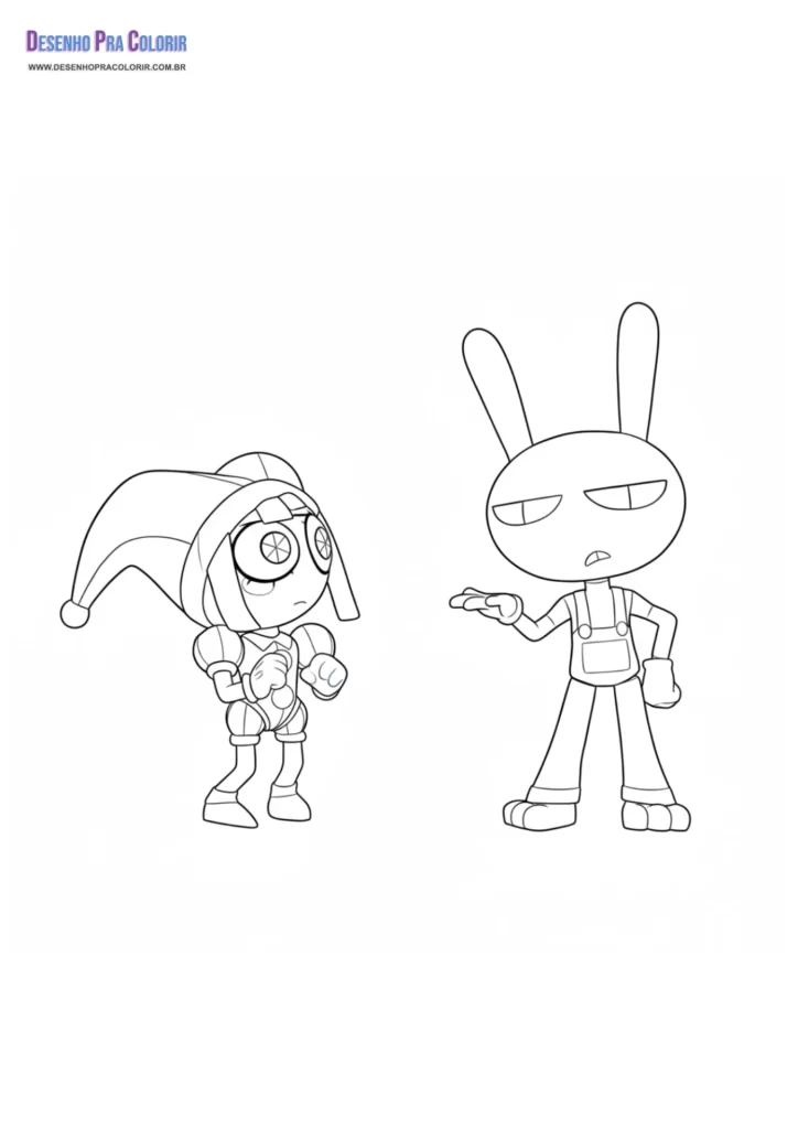 Digital Circus Para Colorir
