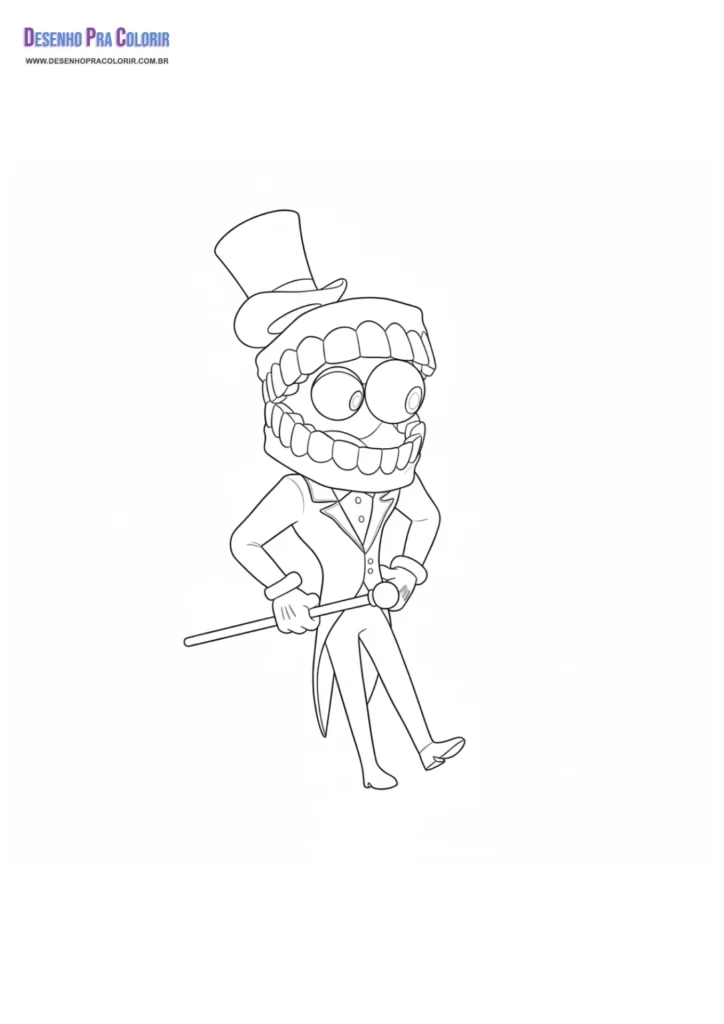 Digital Circus Para Colorir