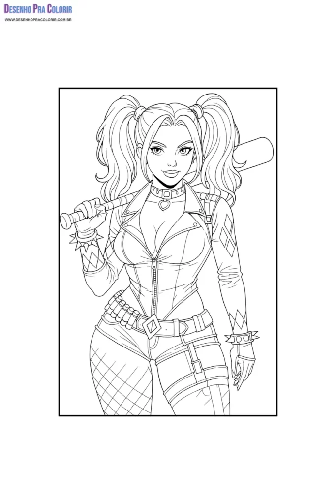 Harley Quinn Coloring Pages