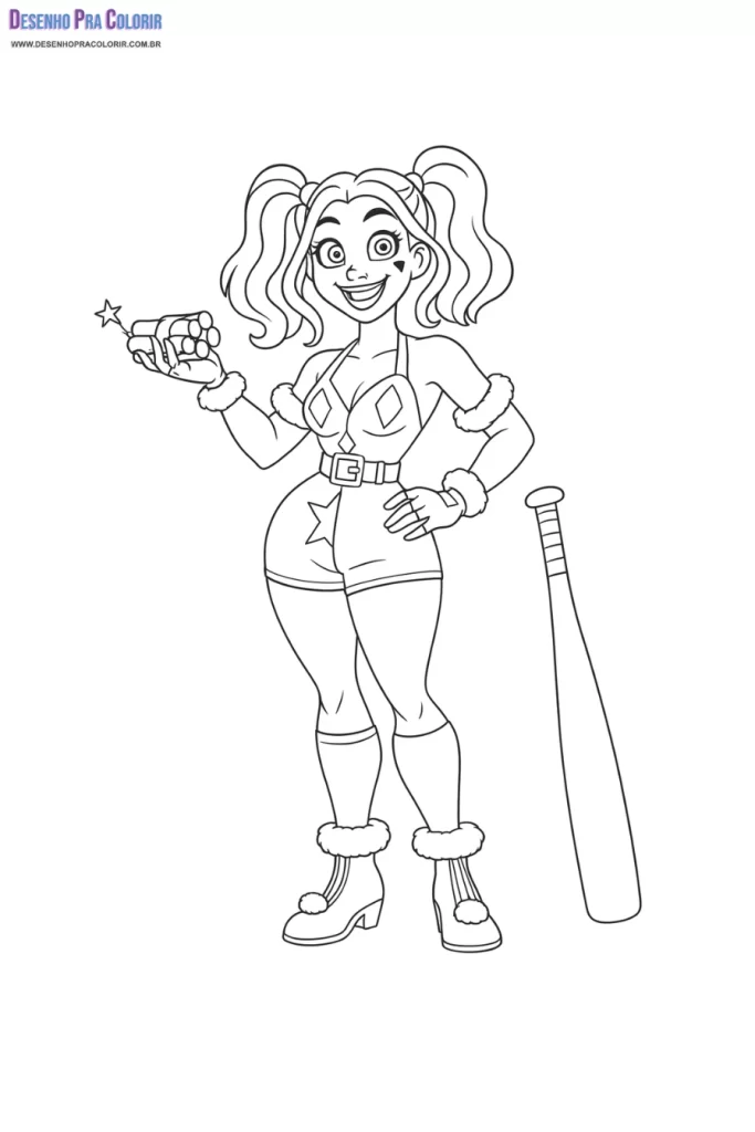 Harley Quinn Coloring Pages