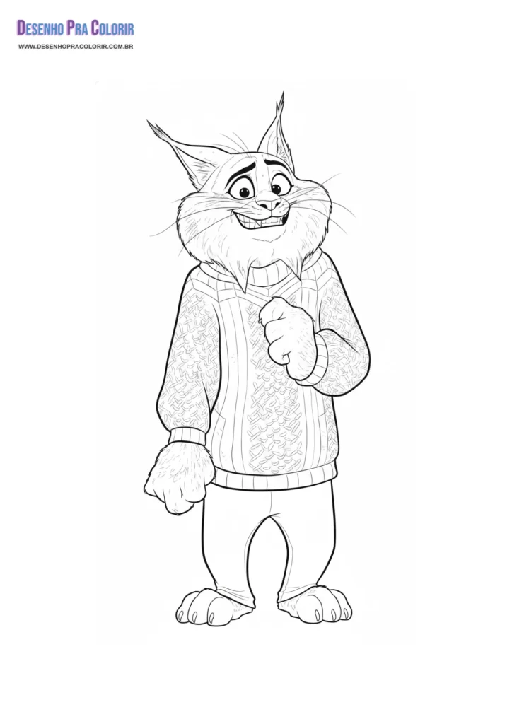 Zootopia Para Colorir