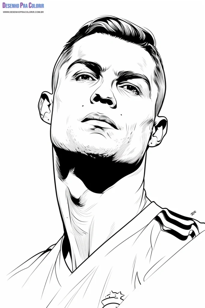 Cristiano Ronaldo Coloring Pages