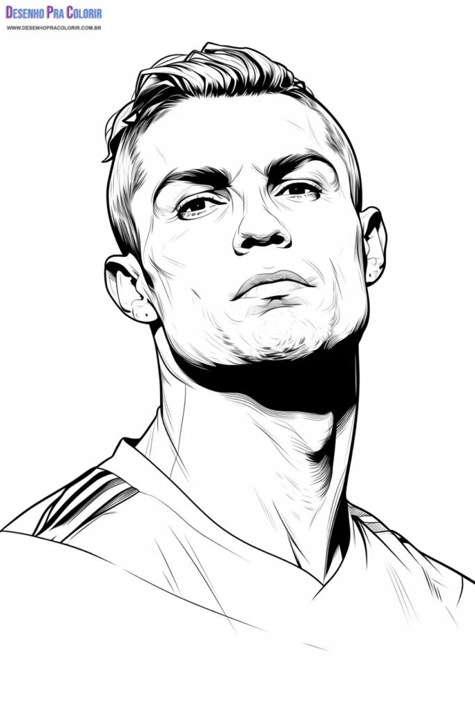 Cristiano Ronaldo Para Colorear