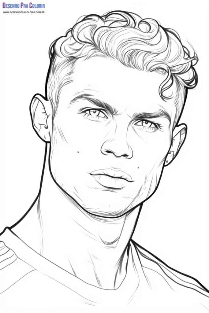 Cristiano Ronaldo Para Colorear