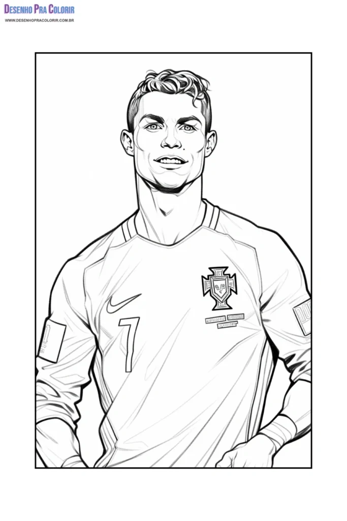 Cristiano Ronaldo Para Colorear