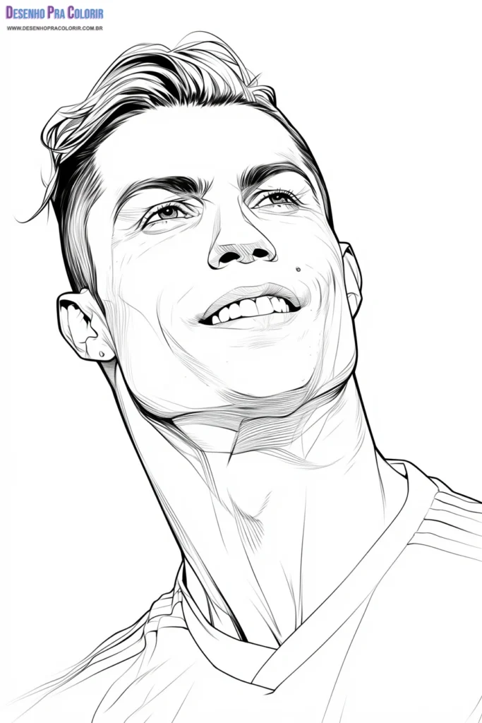 Cristiano Ronaldo Para Colorear