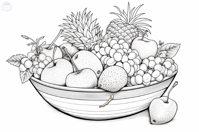 Frutas Para Colorear