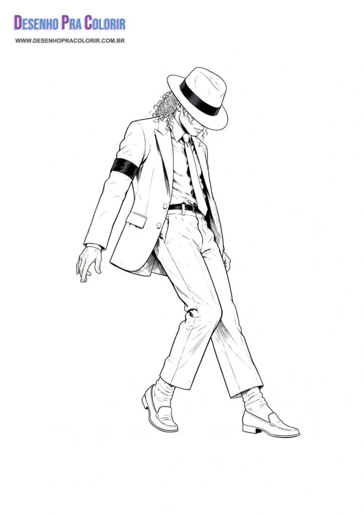 Michael Jackson Para Colorir