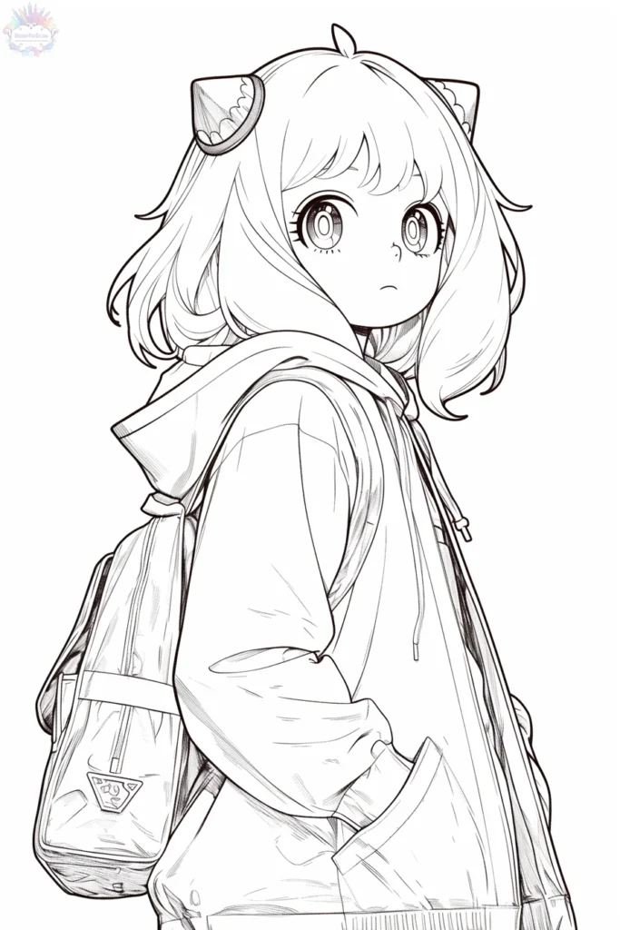 Coloriage Anya Forger