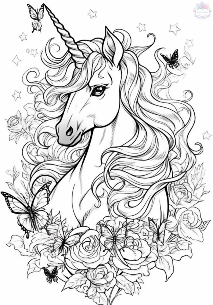 Coloriage Licorne