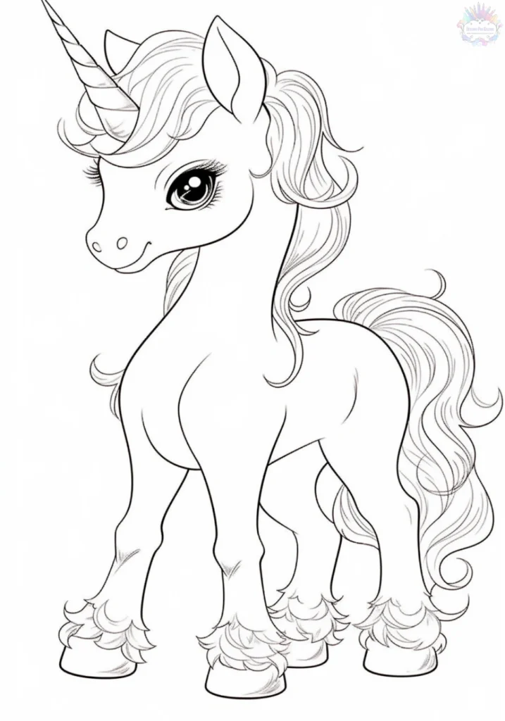 Coloriage Licorne