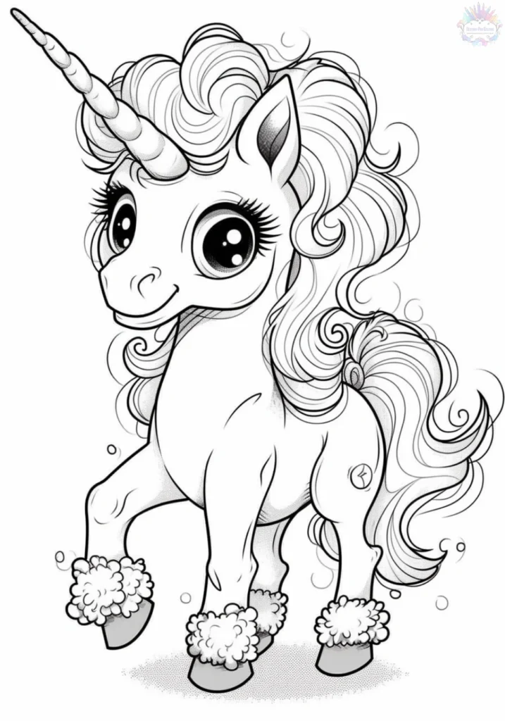 Coloriage Licorne