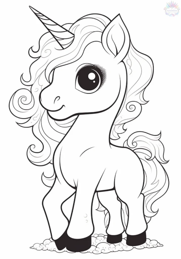 Coloriage Licorne