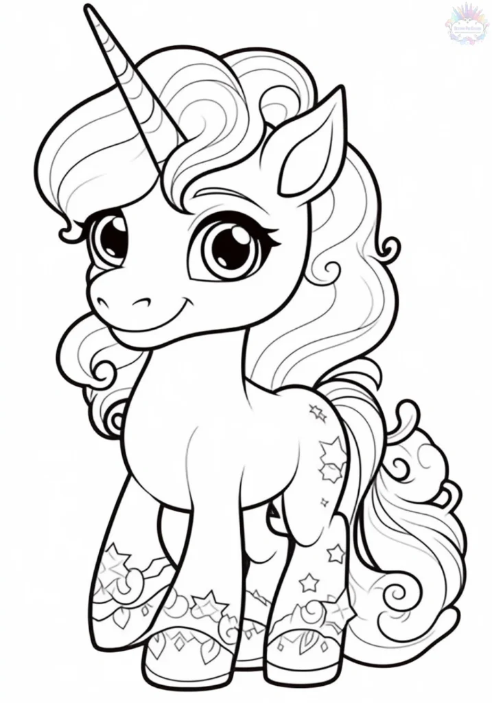 Coloriage Licorne