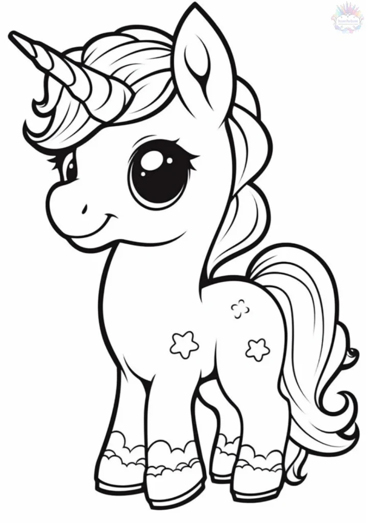 Coloriage Licorne