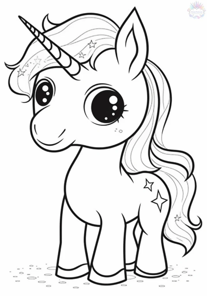 Coloriage Licorne