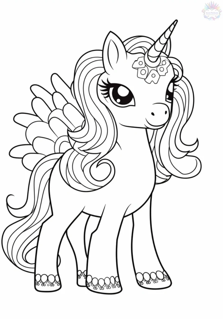 Coloriage Licorne