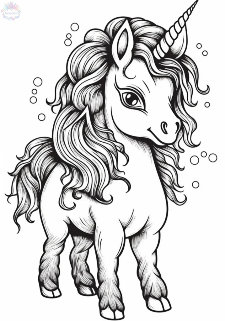 Coloriage Licorne