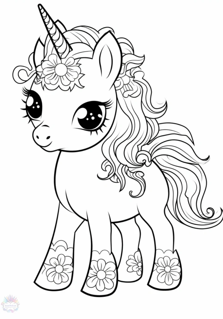 Coloriage Licorne