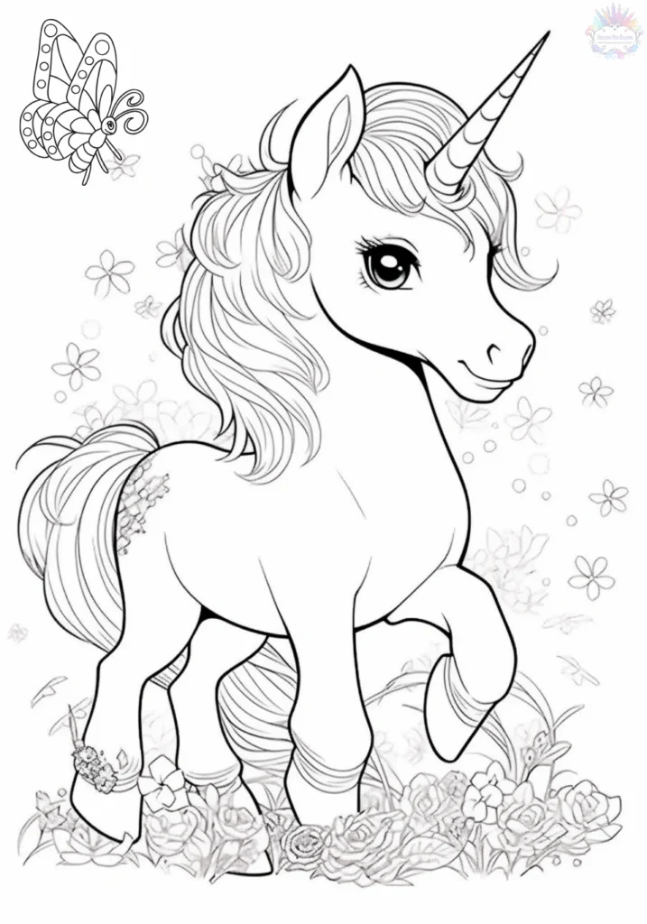Coloriage Licorne