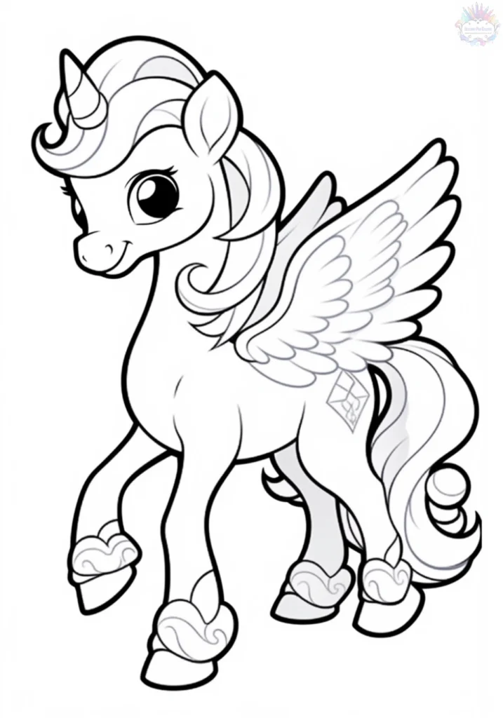 Coloriage Licorne