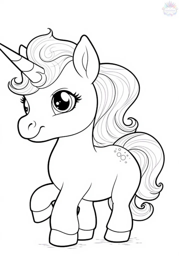Coloriage Licorne