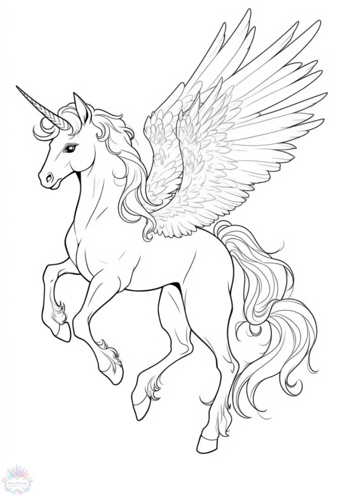 Coloriage Licorne