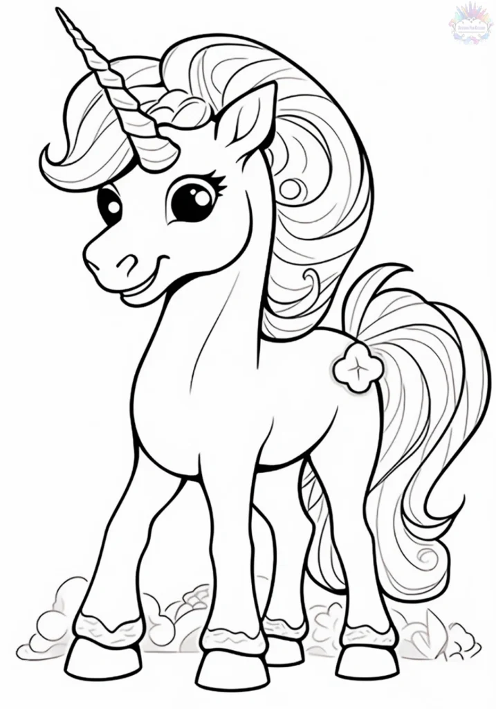 Coloriage Licorne