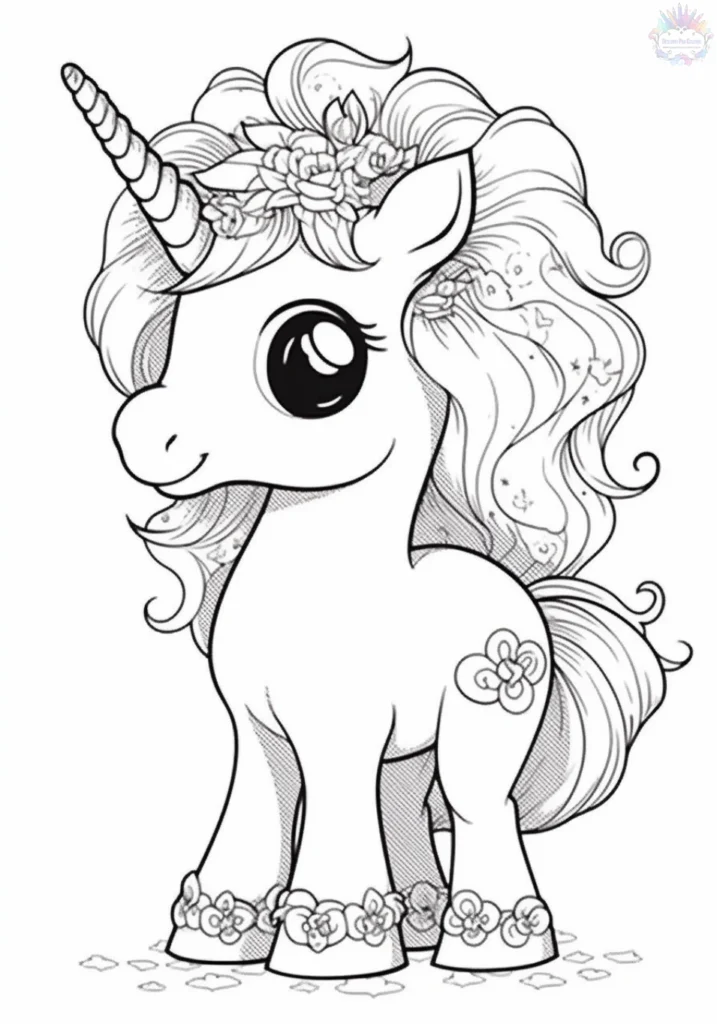 Coloriage Licorne