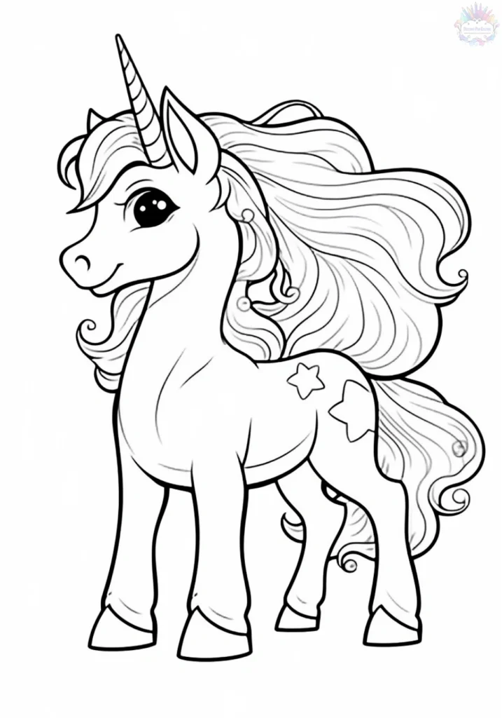 Coloriage Licorne