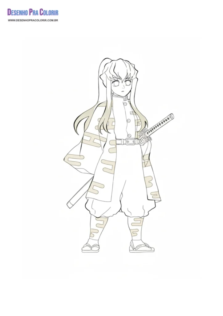 Demon Slayer Para Colorear