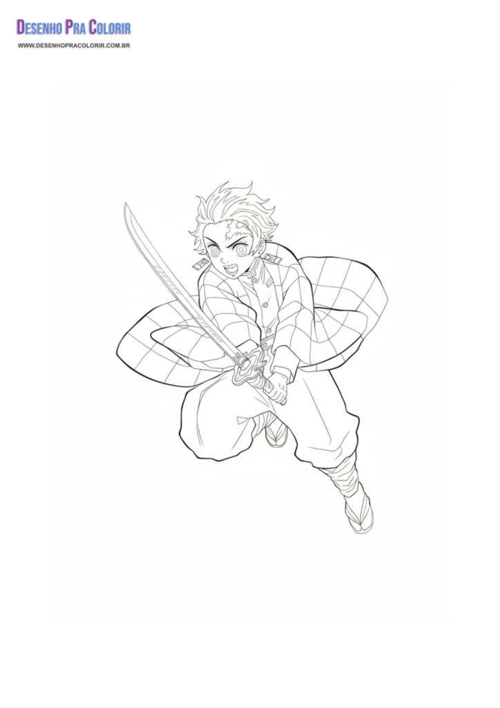 Demon Slayer Para Colorear
