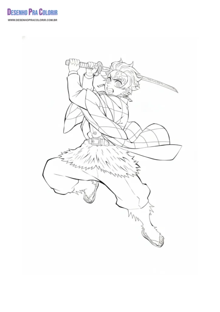 Demon Slayer Para Colorear
