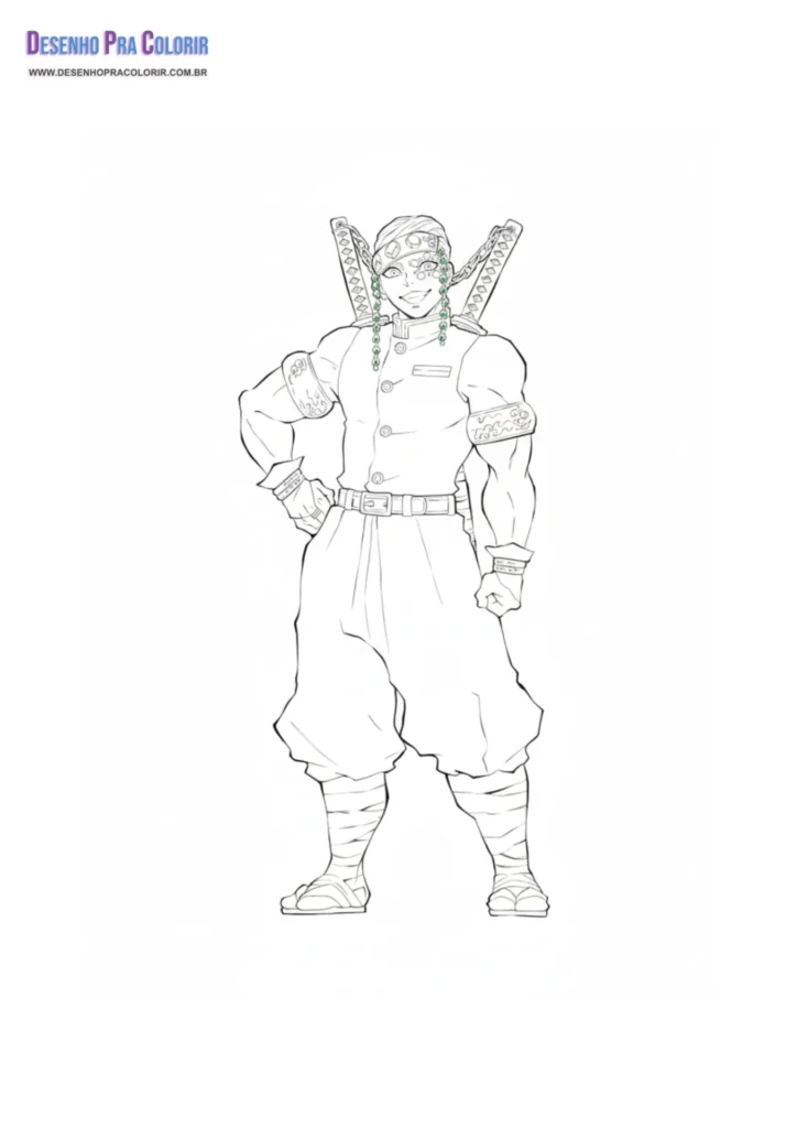 Demon Slayer Para Colorear