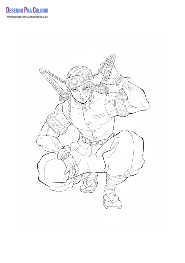 Demon Slayer Para Colorear