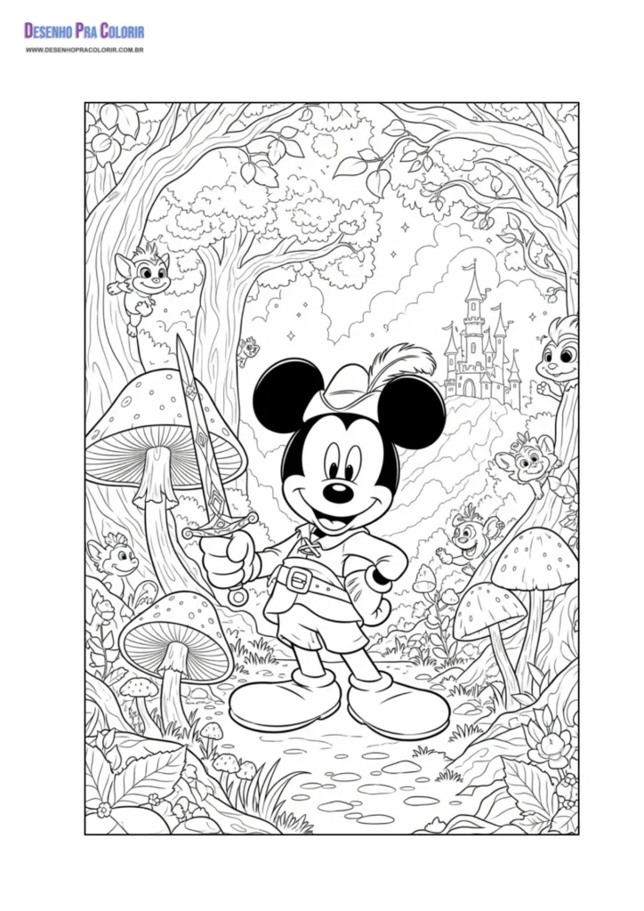 Dibujos de Mickey para Colorear