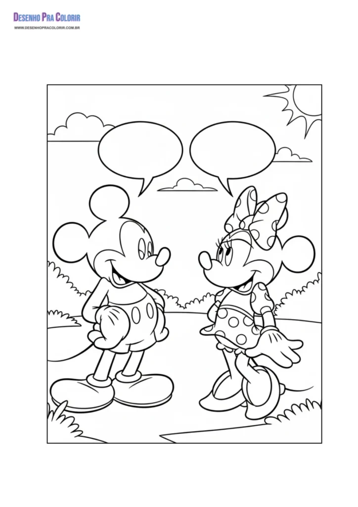Dibujos de Mickey para Colorear