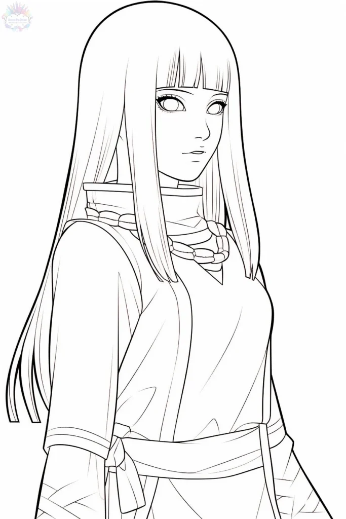 Hinata Hyuga Para Colorear