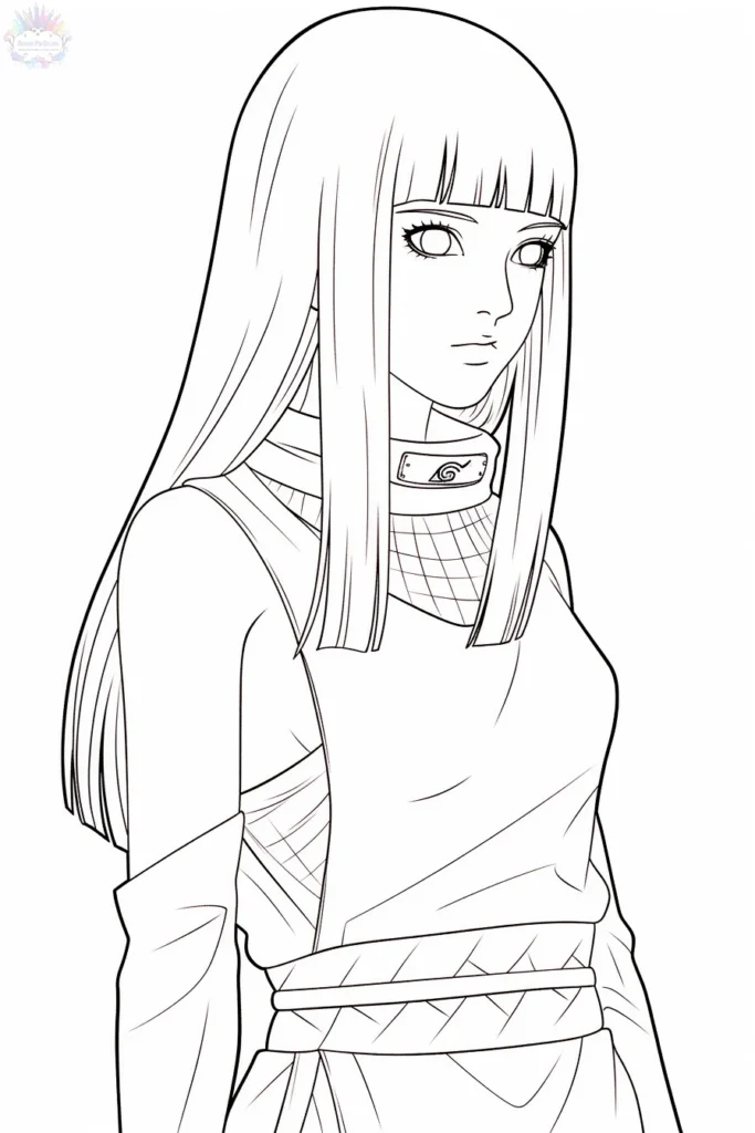 Hinata Hyuga Para Colorear
