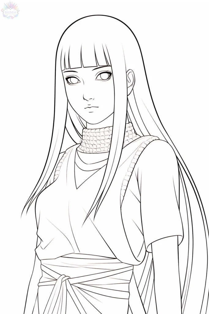 Hinata Hyuga Para Colorear
