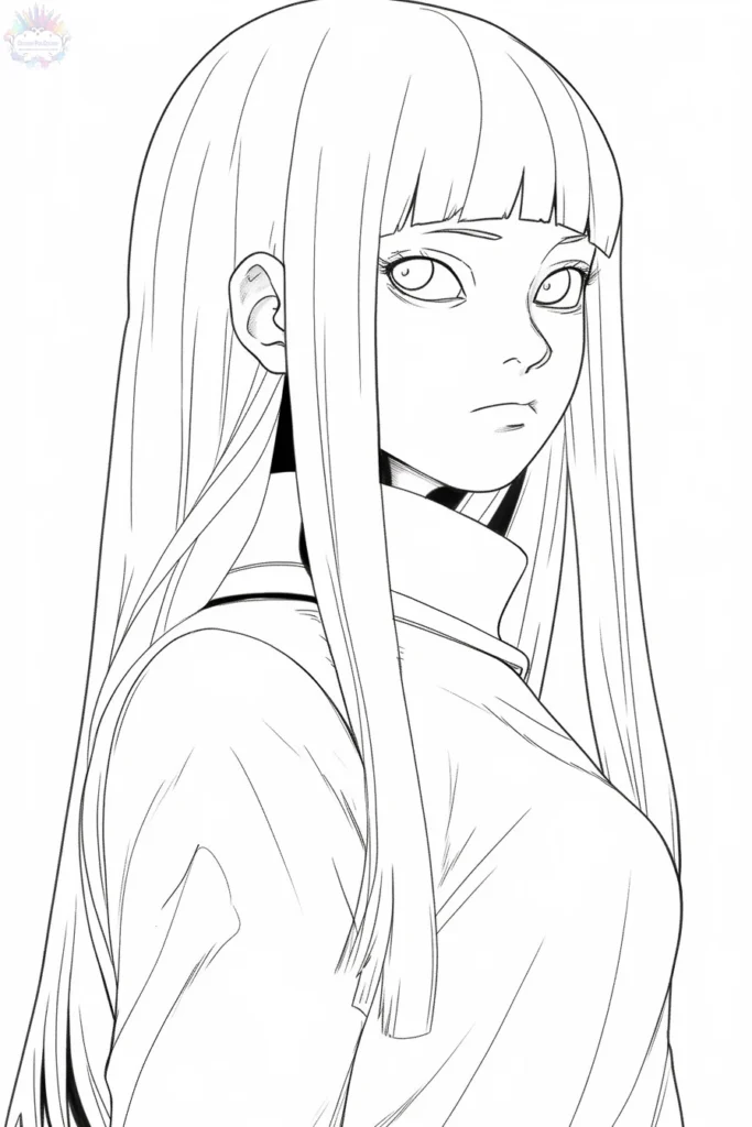 Hinata Hyuga Para Colorear