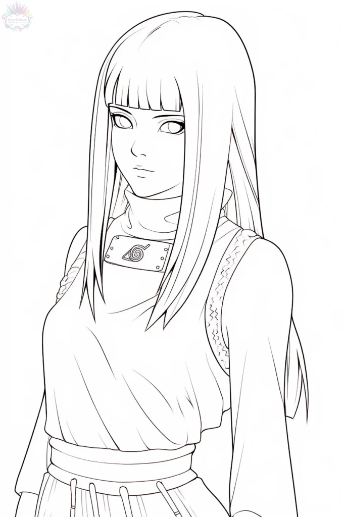 Hinata Hyuga Para Colorear