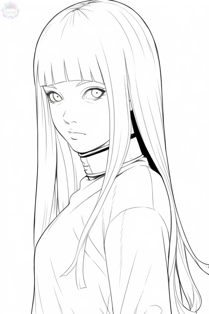 Hinata Hyuga Para Colorear