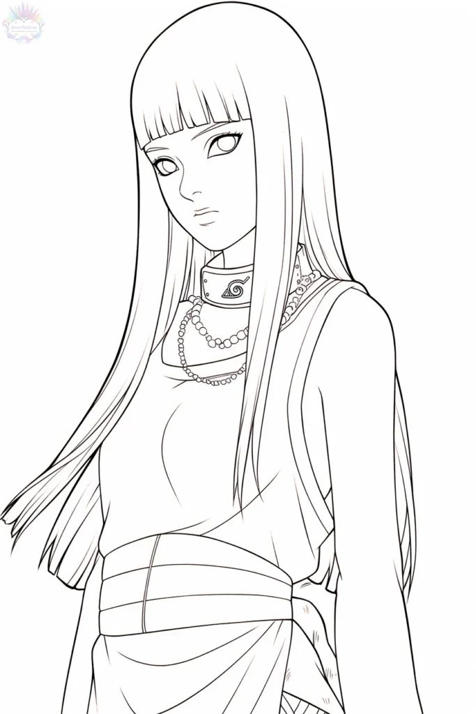 Hinata Hyuga Para Colorear
